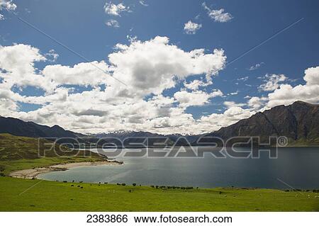 Lake Wanaka; South Island, New Zealand View Large Photo Image Stock Photograph - Lake Wanaka; South Island, New Zealand. Fotosearch
