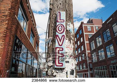 Stock Photograph - Love sign; Kansas City, Missouri, United States of America. Fotosearch