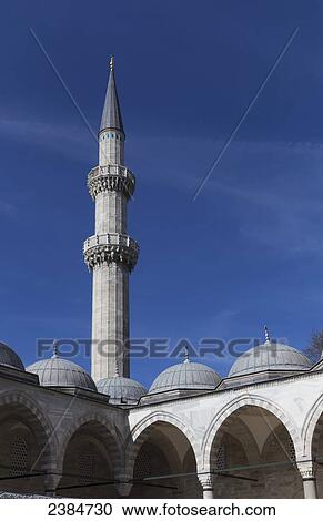 Minaret from an islamic mosque; Istanbul, Turkey View Large Photo Image Stock Image - Minaret from an islamic mosque; Istanbul, Turkey. Fotosearch