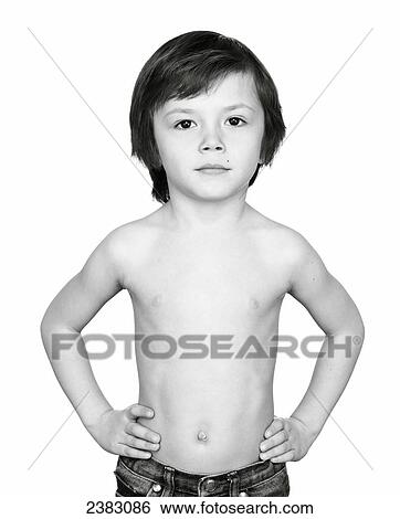 Portrait of a shirtless young boy; Montreal, Quebec, Canada View Large Photo Image Stock Photograph - Portrait of a shirtless young boy; Montreal, Quebec, Canada. Fotosearch