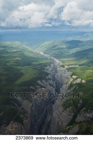 Stock Photo - Scimitar Canyon, Nahanni National Park; Northwest Territories, Canada. Fotosearch