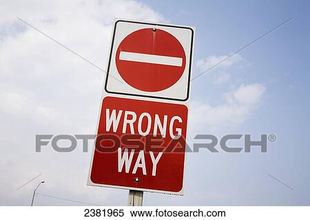 Sign for no entry and wrong way; Oakville, Ontario, Canada View Large Photo Image Stock Photography - Sign for no entry and wrong way; Oakville, Ontario, Canada. Fotosearch