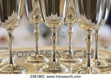 Silver goblets on a tray; Starkville, Mississippi, United States of America View Large Photo Image Stock Image - Silver goblets on a tray; Starkville, Mississippi, United States of America. Fotosearch
