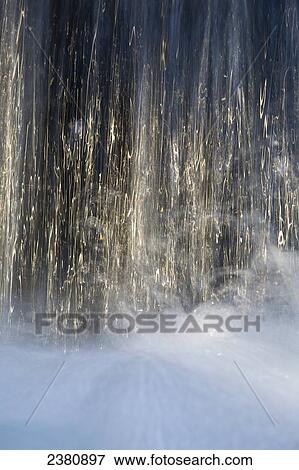 Sunlight on falling water, Littleton Creek; Washington, United States of America View Large Photo Image Stock Photo - Sunlight on falling water, Littleton Creek; Washington, United States of America. Fotosearch