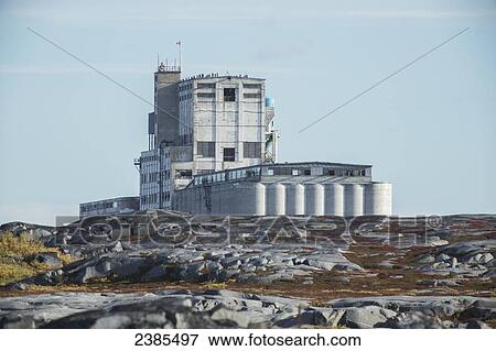 The huge port building of Canada's only arctic seaport; Churchill, Manitoba, Canada View Large Photo Image Stock Photo - The huge port building of Canada's only arctic seaport; Churchill, Manitoba, Canada. Fotosearch