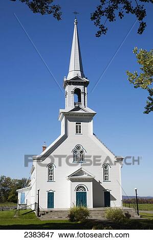 White church with steeple; Kingscroft, Quebec, Canada View Large Photo Image Stock Photo - White church with steeple; Kingscroft, Quebec, Canada. Fotosearch