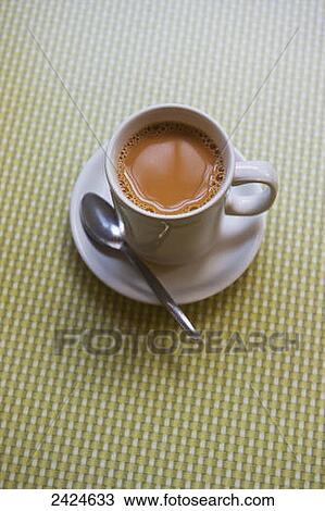 A cup of coffee with cream; London, England View Large Photo Image Stock Image - A cup of coffee with cream; London, England. Fotosearch