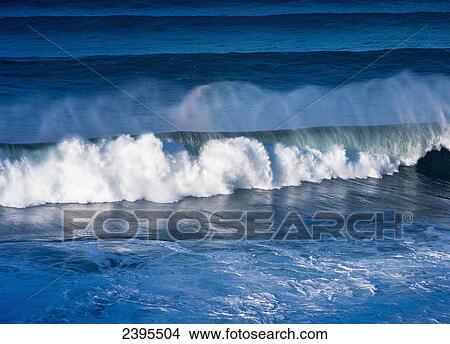 A wave breaks on the central Oregon coast; Florence, Oregon, United States of America View Large Photo Image Picture - A wave breaks on the central Oregon coast; Florence, Oregon, United States of America. Fotosearch