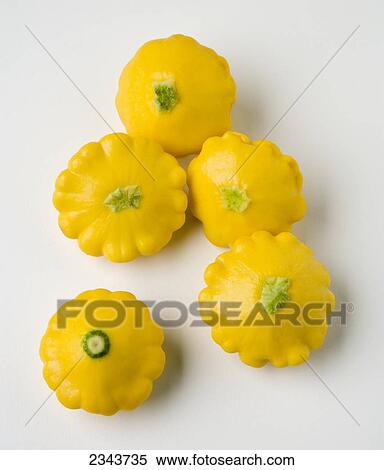 Agriculture - Yellow pattypan squash on a white surface. View Large Photo Image Stock Photography - Agriculture - Yellow pattypan squash on a white surface.. Fotosearch