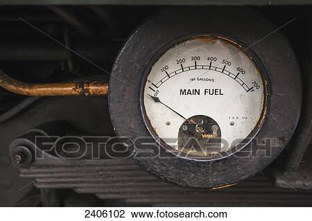 An old fuel gauge; Northumberland, England View Large Photo Image Stock Image - An old fuel gauge; Northumberland, England. Fotosearch