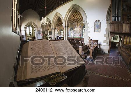 An open Bible on display inside a church; Helmsley, North Yorkshire, England View Large Photo Image Stock Image - An open Bible on display inside a church; Helmsley, North Yorkshire, England. Fotosearch