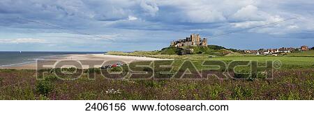 Bamburgh Castle; Bamburgh, Northumberland, England View Large Photo Image Stock Photograph - Bamburgh Castle; Bamburgh, Northumberland, England. Fotosearch