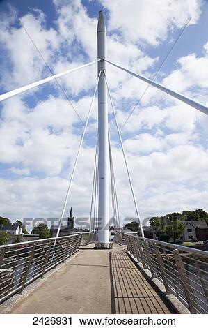 Bridge crossing over River Moy; Ballina, County Mayo, Ireland View Large Photo Image Stock Image - Bridge crossing over River Moy; Ballina, County Mayo, Ireland. Fotosearch