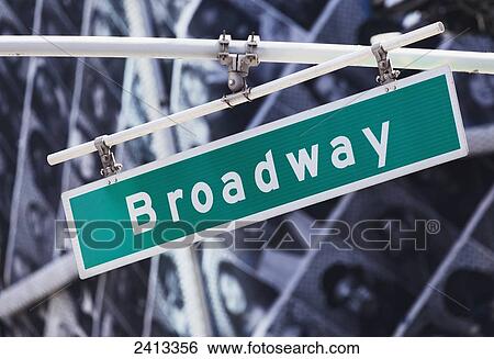 Broadway Street sign, Manhattan; New York City, New York, United States of America View Large Photo Image Stock Photograph - Broadway Street sign, Manhattan; New York City, New York, United States of America. Fotosearch