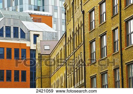 Buildings with a variety of facades, Spitalfields; London, England View Large Photo Image Stock Photo - Buildings with a variety of facades, Spitalfields; London, England. Fotosearch