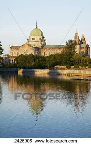 Cathedral reflected in a tranquil lake; Galway City, County Galway, Ireland View Large Photo Image Stock Photography - Cathedral reflected in a tranquil lake; Galway City, County Galway, Ireland. Fotosearch