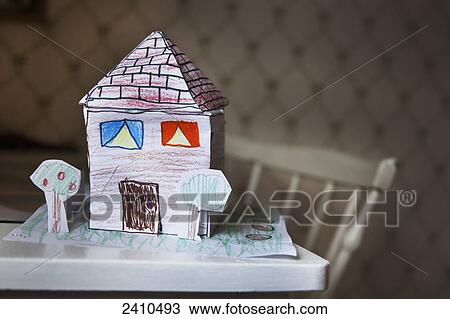 Children's handmade house made of paper; Morbylanga, Oland, Sweden View Large Photo Image Stock Image - Children's handmade house made of paper; Morbylanga, Oland, Sweden. Fotosearch