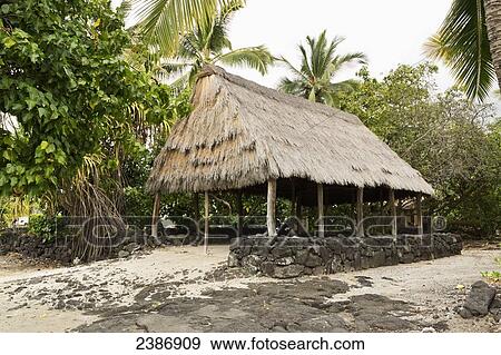 Stock Photo - City of Refuge National Historical Park; Hilo, Island of Hawaii, Hawaii, United States of America. Fotosearch