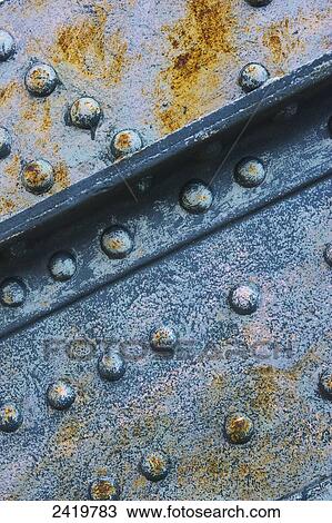 Close up of rivets on a rusted steel surface; Hamburg, Germany View Large Photo Image Stock Image - Close up of rivets on a rusted steel surface; Hamburg, Germany . Fotosearch
