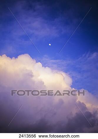 Stock Photograph - Clouds building up in the sky; Hammond, Oregon, United States of America. Fotosearch
