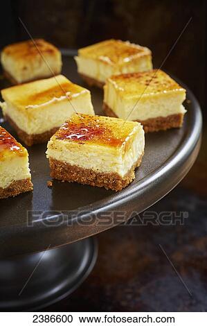 Creme brulee cheesecake squares View Large Photo Image Stock Image - Creme brulee cheesecake squares. Fotosearch