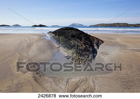 Stock Photo - Derrynane Beach, near Caherdaniel; County Kerry, Ireland. Fotosearch