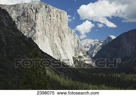 El Capitan in forground and Half Dome Rock on the right, Yosemite Valley, Yosemite National Park; California, United States of America View Large Photo Image Stock Photography - El Capitan in forground and Half Dome Rock on the right, Yosemite Valley, Yosemite National Park; California, United States of America. Fotosearch