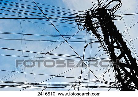 Electrical wires jumbled from a transmitter on a tower; Beirut, Lebanon View Large Photo Image Stock Image - Electrical wires jumbled from a transmitter on a tower; Beirut, Lebanon. Fotosearch