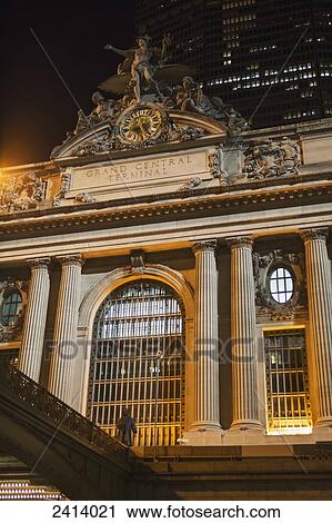 Grand Central Terminal at night; New York City, New York, United States of America View Large Photo Image Stock Image - Grand Central Terminal at night; New York City, New York, United States of America. Fotosearch