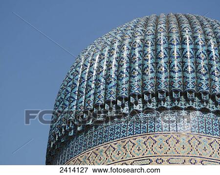 Stock Photo - Gur Emir (tomb of Timur); Samarkand, Uzbekistan. Fotosearch