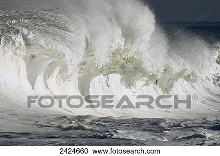 Hawaii, Oahu, Whitewash of large powerful wave on Northshore. View Large Photo Image Stock Image - Hawaii, Oahu, Whitewash of large powerful wave on Northshore.. Fotosearch