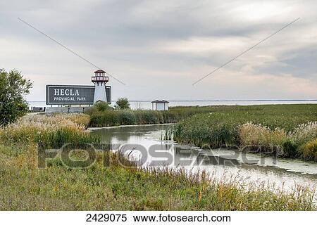 Stock Photography - Hecla Island Provincial Park; Riverton, Manitoba, Canada. Fotosearch
