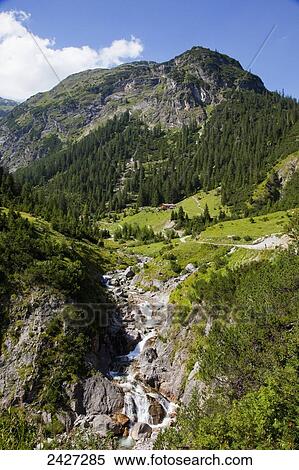 Stock Photography - Hoehenbachtal, near Holzgau; Tirol, Austria. Fotosearch