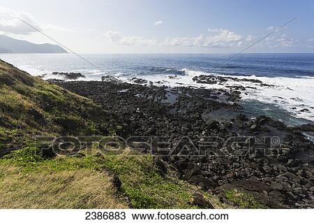 Kaena Point along the coastline; Oahu, Hawaii, United States of America View Large Photo Image Stock Image - Kaena Point along the coastline; Oahu, Hawaii, United States of America. Fotosearch