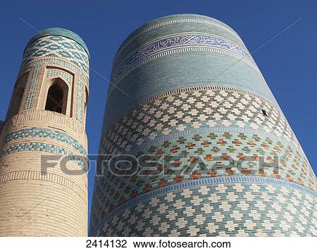 Kalta Minar, Ichan Kala Old City, Khiva, Kizilkum desert; Khwarezm region, Uzbekistan View Large Photo Image Stock Image - Kalta Minar, Ichan Kala Old City, Khiva, Kizilkum desert; Khwarezm region, Uzbekistan. Fotosearch