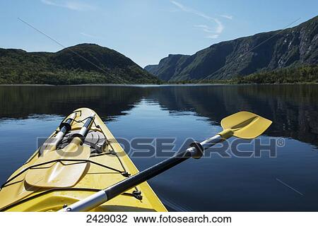 Kayaking in Gros Morne National Park; Trout River, Newfoundland, Canada View Large Photo Image Stock Image - Kayaking in Gros Morne National Park; Trout River, Newfoundland, Canada. Fotosearch