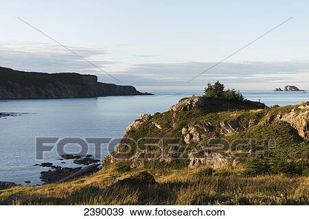 Landscape along the atlantic coast; Twillingate, Newfoundland and Labrador, Canada View Large Photo Image Stock Photo - Landscape along the atlantic coast; Twillingate, Newfoundland and Labrador, Canada. Fotosearch