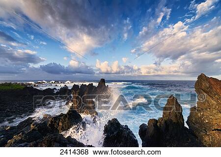 Lapahoehoe shoreline, Hamakua Coast; Island of Hawaii, Hawaii, United States of America View Large Photo Image Stock Photo - Lapahoehoe shoreline, Hamakua Coast; Island of Hawaii, Hawaii, United States of America. Fotosearch