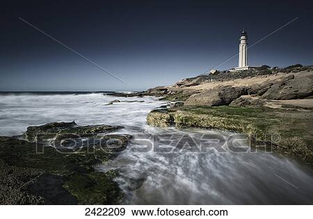 Lighthouse; Cape Trafalgar, Los Canos de Meca, Costa de la Luz, Cadiz, Andalusia, Spain View Large Photo Image Stock Photo - Lighthouse; Cape Trafalgar, Los Canos de Meca, Costa de la Luz, Cadiz, Andalusia, Spain. Fotosearch