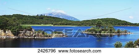 Stock Photograph - Lough Conn, near Pontoon; County Mayo, Ireland. Fotosearch
