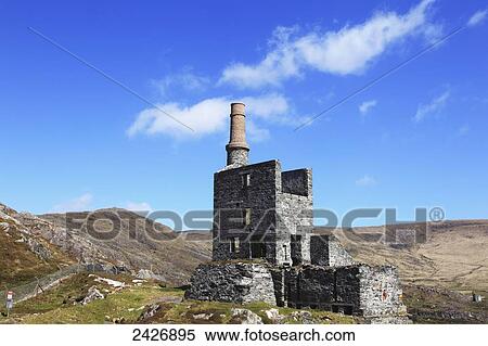 Mining tower, near Allihies; County Cork, Ireland View Large Photo Image Stock Photography - Mining tower, near Allihies; County Cork, Ireland. Fotosearch