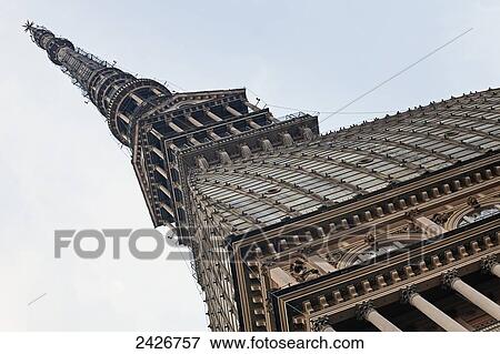 Stock Photo - Mole Antonelliana tower; Turin, Italy. Fotosearch