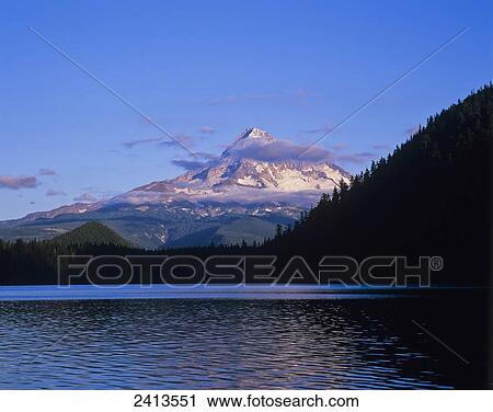 Mount Hoods looms over Lost Lake; Hood River, Oregon, United States of America View Large Photo Image Stock Image - Mount Hoods looms over Lost Lake; Hood River, Oregon, United States of America. Fotosearch