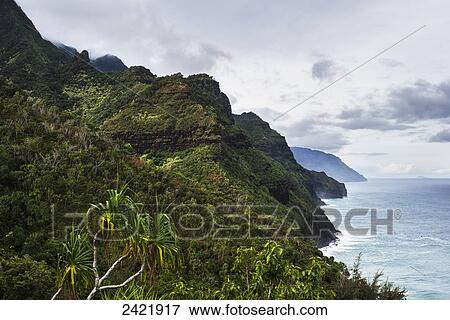 Na Pali Coast; Haena, Kauai, Hawaii, United States of America View Large Photo Image Stock Photo - Na Pali Coast; Haena, Kauai, Hawaii, United States of America. Fotosearch