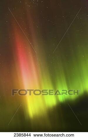 Northern Lights in the sky above the Tony Knowles Coastal Trail; Alaska, United States of America View Large Photo Image Picture - Northern Lights in the sky above the Tony Knowles Coastal Trail; Alaska, United States of America. Fotosearch