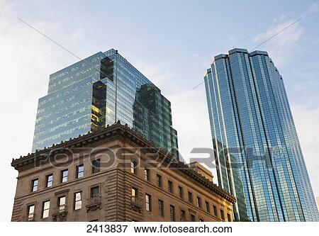 Stock Photo - Office towers in downtown Edmonton; Edmonton, Alberta, Canada. Fotosearch