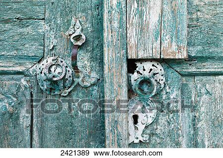 Stock Photo - Old front door of a cave house; Goreme, Cappadocia, Turkey. Fotosearch