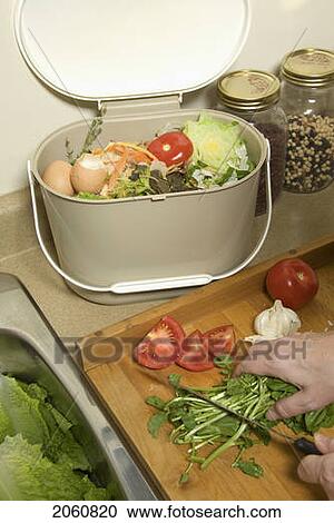 Organic Recycling, Kitchen Compost Pail View Large Photo Image Stock Image - Organic Recycling, Kitchen Compost Pail. Fotosearch