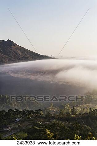 Stock Photo - Panoramic view of Mount Batur from Kintamani, Bali, Indonesia. Fotosearch