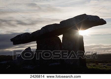 Poulnabrone Dolmen; County Clare, Ireland View Large Photo Image Picture - Poulnabrone Dolmen; County Clare, Ireland. Fotosearch